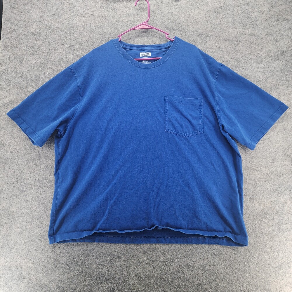 Duluth Trading Shirt Womens 2XL Short Sleeve Blue Longtail T